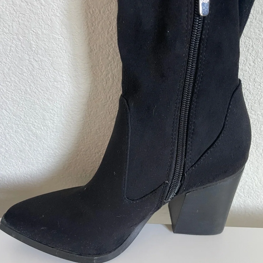 Marc Fisher Suede Thigh High Boots Size 5 - Picture 5 of 9